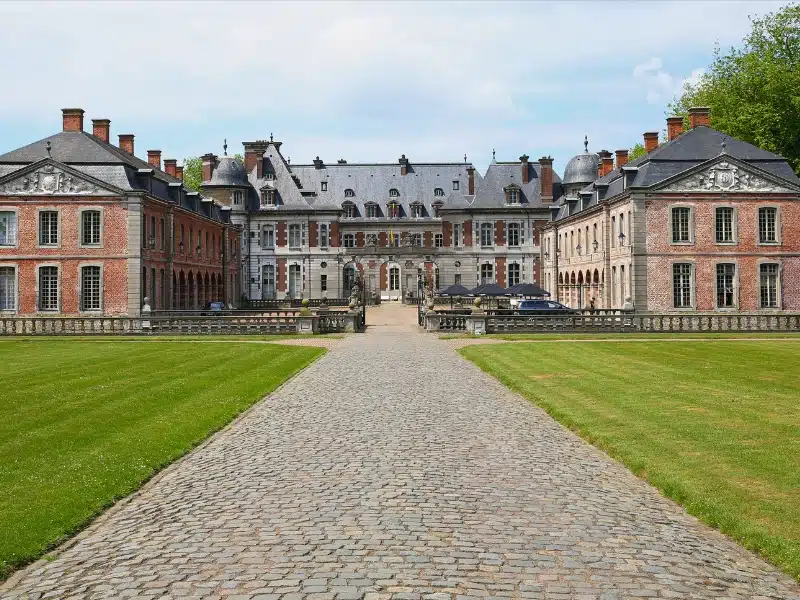 The historic Château de Belœil in the Province Hainaut, Wallonie, Belgium,
