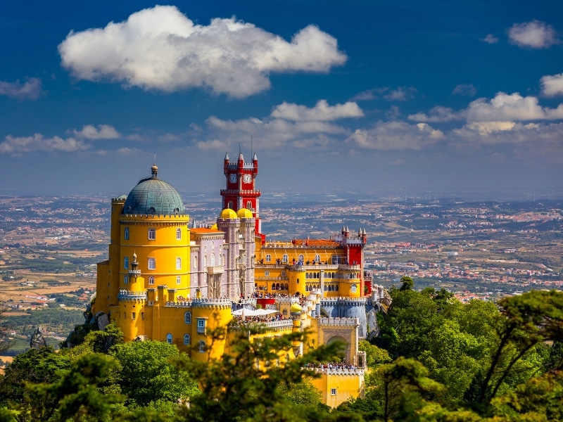 the colorful castle of Sintra