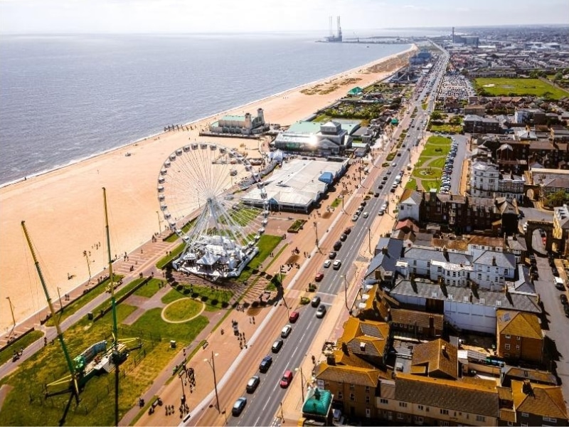 Great Yarmouth beach and pleasure beach