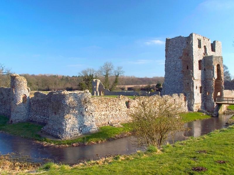 ruins of a Norfolk castle