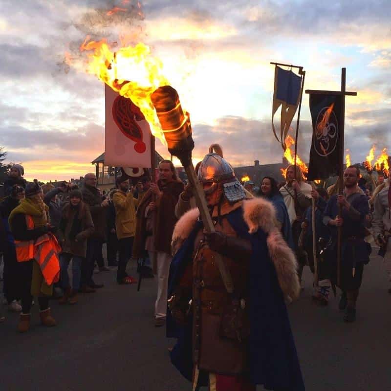 Viking reenactments at Sheringham in Norfolk