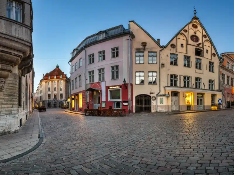 The Old Town of Tallinn at dawn