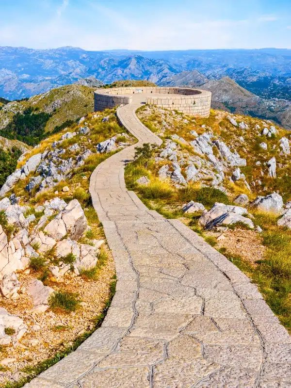 Viewpoint on Lovcen mountain at Prince Njegos Mausoleum