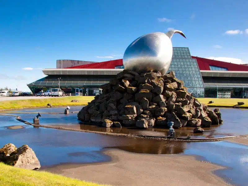 Modern airport in Reykjavik, Keflavik - Iceland