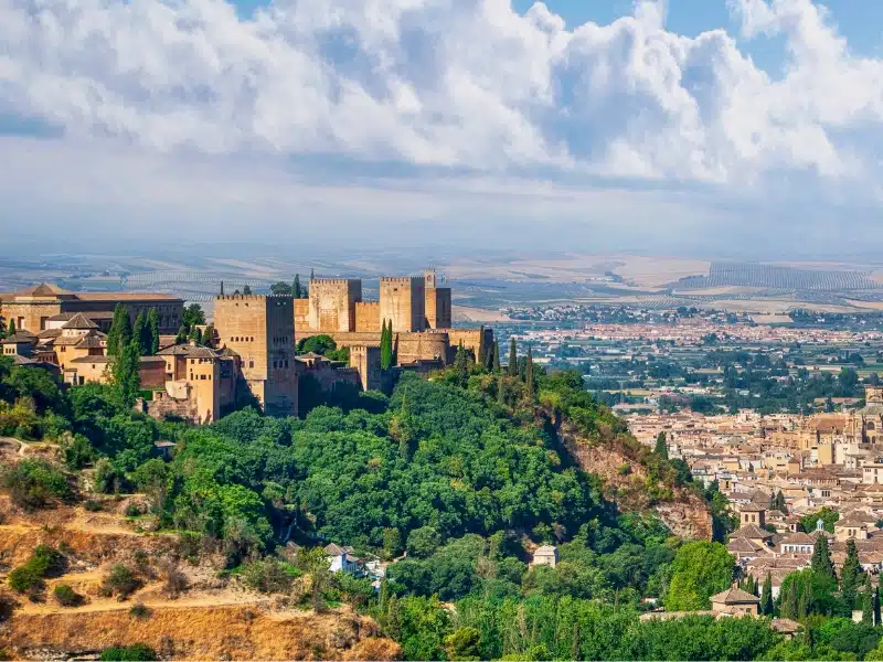 the Alhambra in Granada, Spain