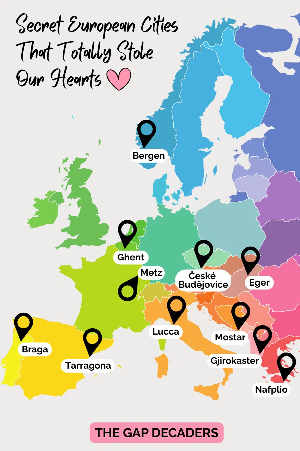 European cities map