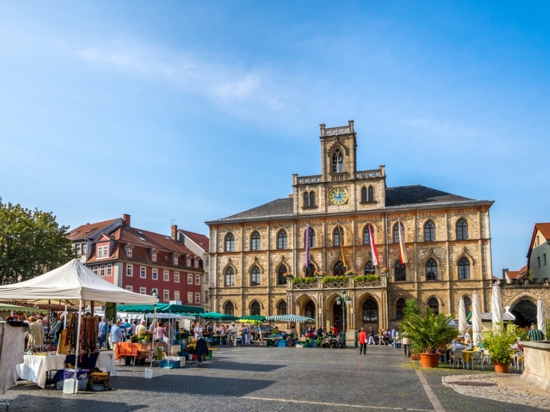 Weimar, Town Hall, Market Place,
