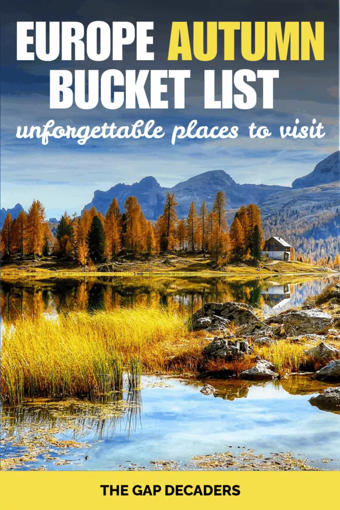 Europe autumn bucket list