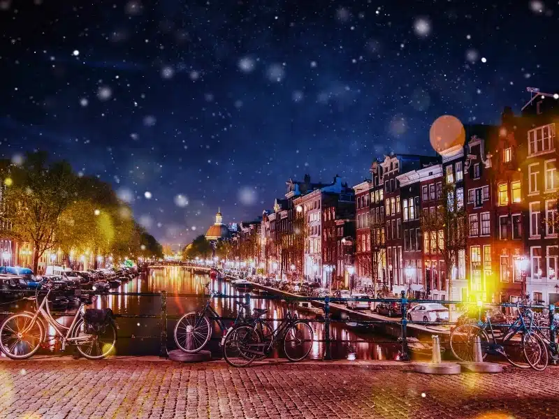 Amsterdam in winter