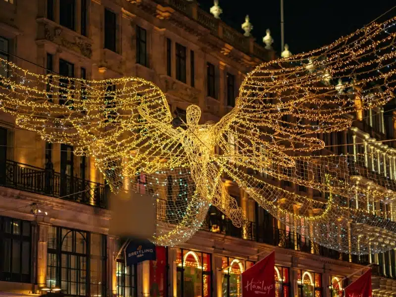 Angel shaped Christmas lights
