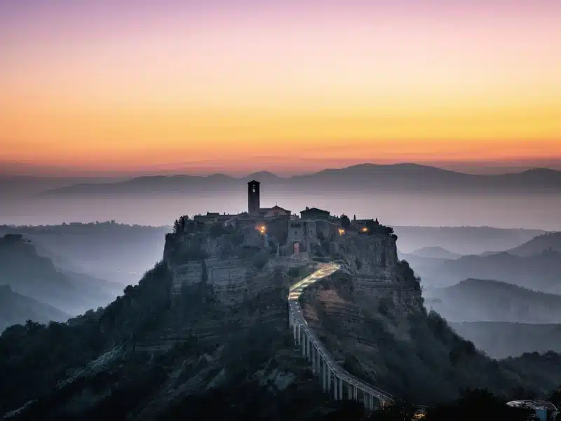 Civita di Bagnoregio is a beautiful old town in the Province of Viterbo in central Italy.