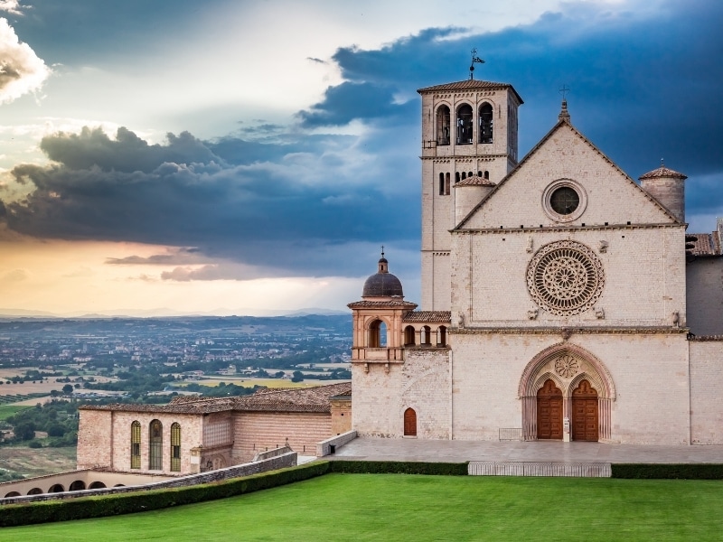Wonderful architecture in Assisi, Umbria, Italy