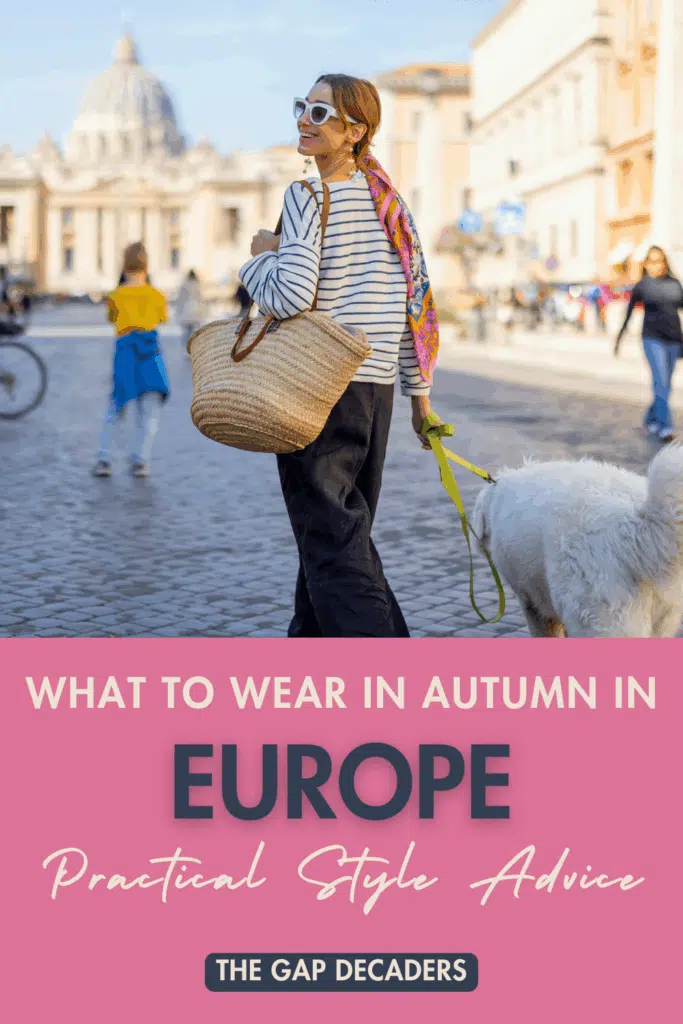 Europe autumn outfits packing list