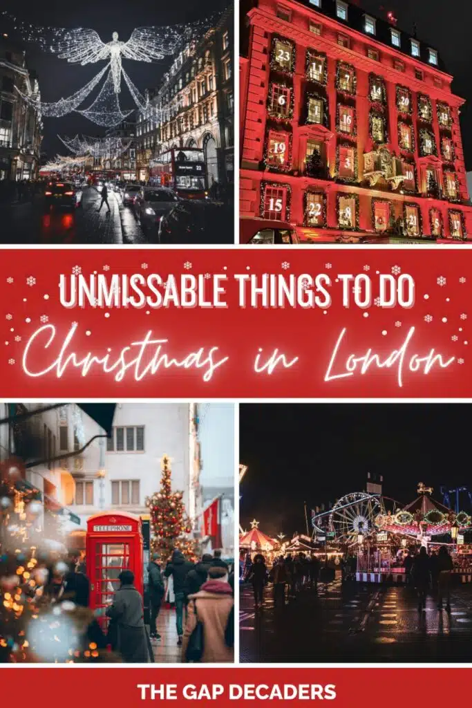 Christmas in London England guide