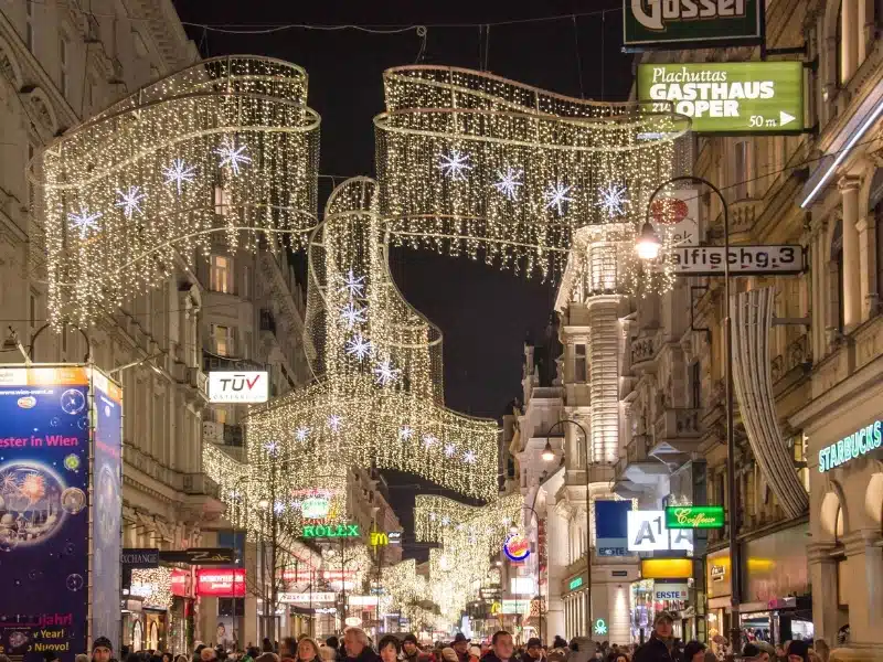 Vienna, Austria December 31, 2013: New Year's Eve in Vienna