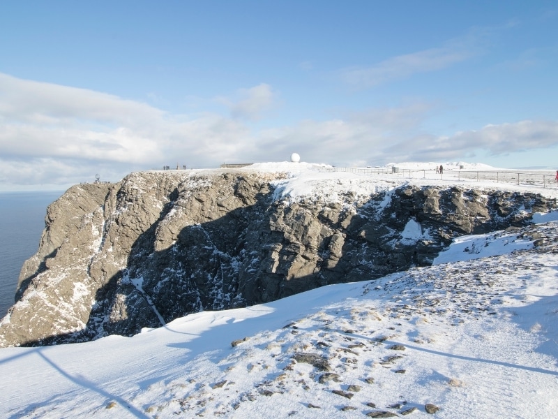 Landscape in North cape. Honningsvag is the northernmost city of Norway. Nordkapp municipality Finnmark county. Norway