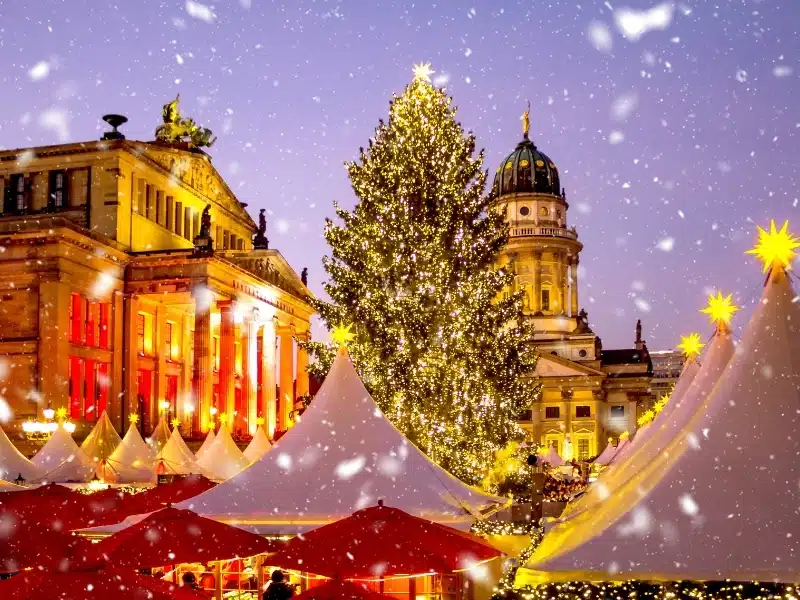 Christmas Market at Gendarmen Market in Berlin, Germany 