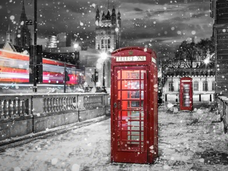 London in winter