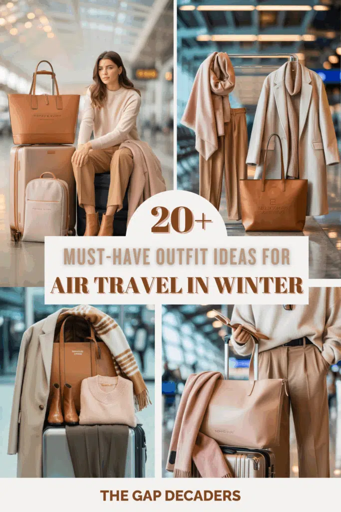 Winter airport outfits