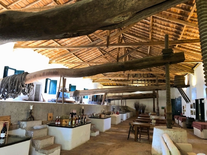 A traditional winery and re-purposed pressing room in Portugal