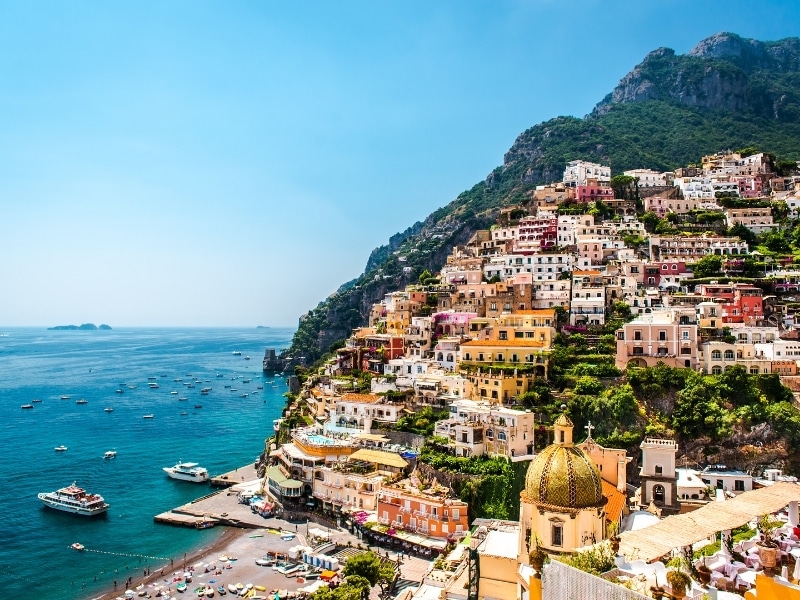 Picturesque Amalfi coast. Positano, Italy