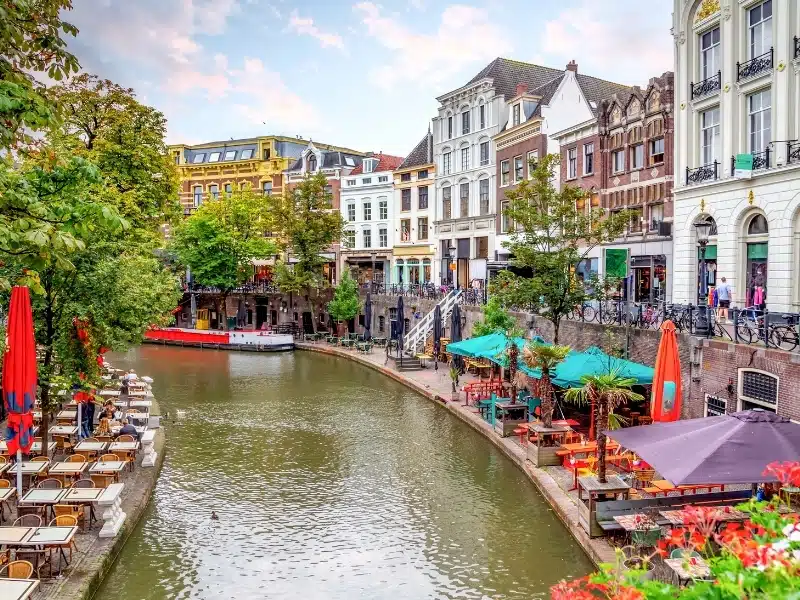 Old city of Utrecht, Netherlands 
