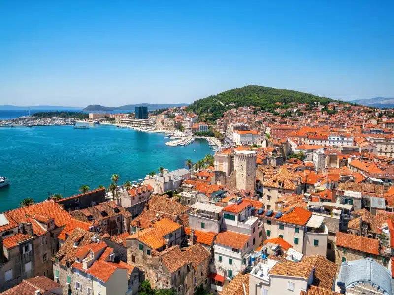 Old town of Split in Dalmatia, Croatia. 