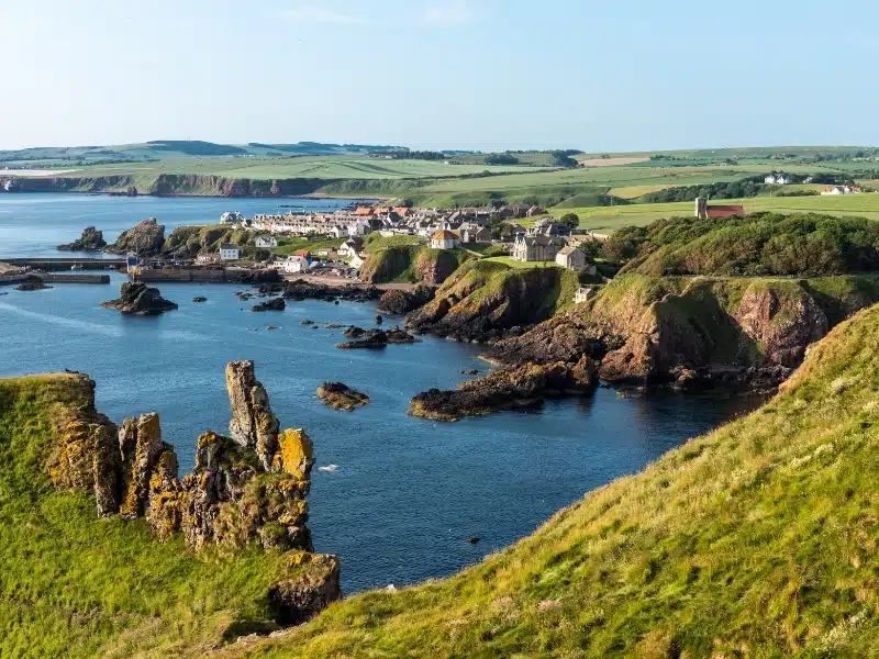 A beautiful shot of St Abbs coastal path in Scotland
