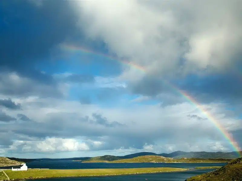 Rainbow over Outer Hebrides