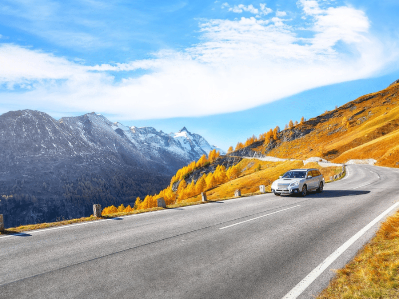 Popular travel destination. Grossglockner high alpine road , between Salzburg and Carinthia state, Austria