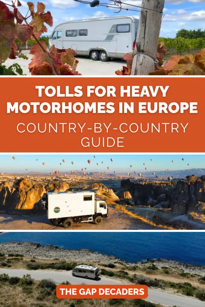 guide to motorhome tolls in europe