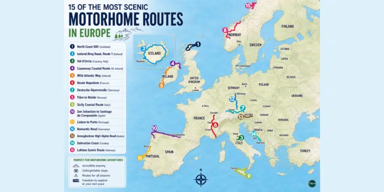 Scenic motorhome routes in Europe