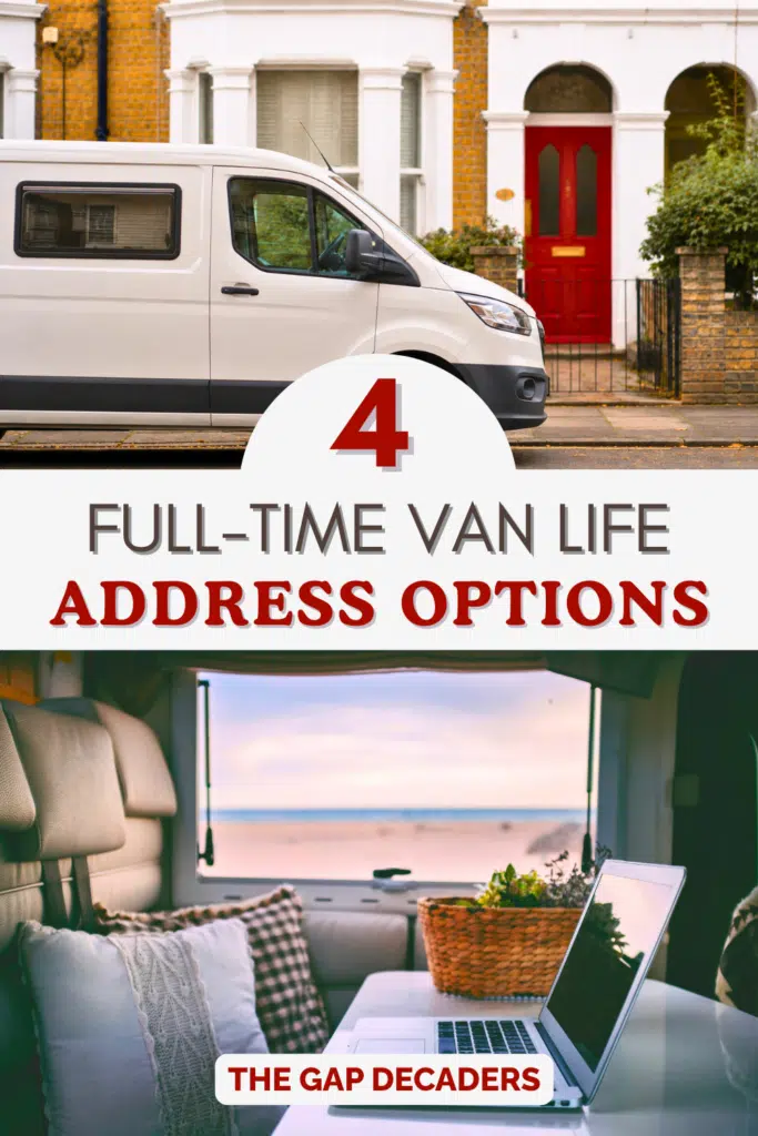 van life address options