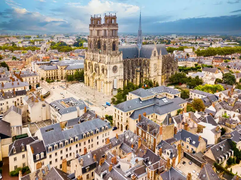 Orleans Cathedral or Basilique Cathedrale Sainte Croix d'Orleans is a Roman Catholic church in Orleans, France