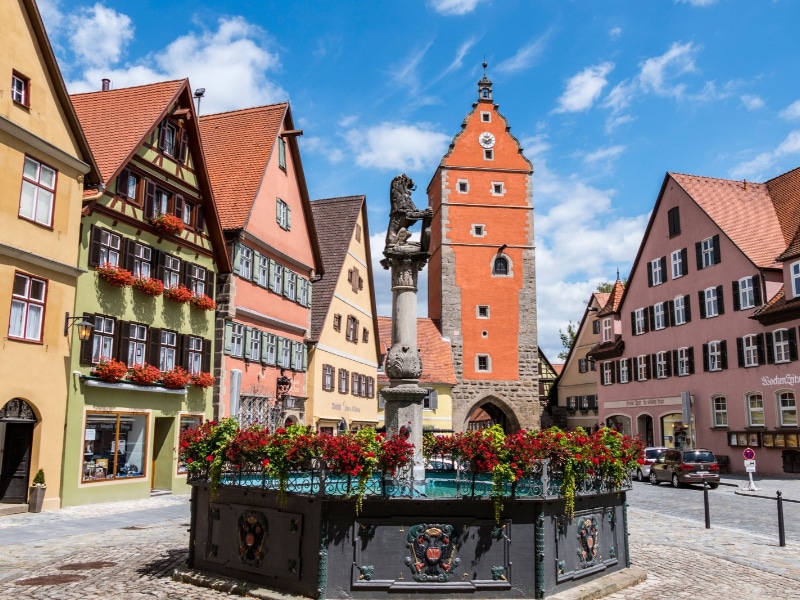 Woernitztor Gate, Dinkelsbuhl, Romantic Road, Middle Franconia,